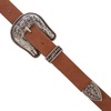 Lucky Brand Women’s Western Leather Belt | Classic | Fashion | Vintage | Buffalo Leather | Western-Inspired(Suede Western – Tan)