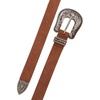 Lucky Brand Women’s Western Leather Belt | Classic | Fashion | Vintage | Buffalo Leather | Western-Inspired(Suede Western – Tan)