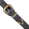 Lucky Brand Women’s Western Leather Belt | Classic | Fashion | Vintage | Buffalo Leather | Western-Inspired(Textured Buckle – Black)