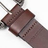 Lucky Brand Women’s Western Leather Belt | Classic | Fashion | Vintage | Buffalo Leather | Western-Inspired(Turquoise Stud – Brown)