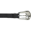 Lucky Brand Women’s Western Leather Belt | Classic | Fashion | Vintage | Buffalo Leather | Western-Inspired(Western Buckle – Black)