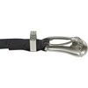 Lucky Brand Women’s Western Leather Belt | Classic | Fashion | Vintage | Buffalo Leather | Western-Inspired(Western Buckle – Black)