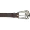 Lucky Brand Women’s Western Leather Belt | Classic | Fashion | Vintage | Buffalo Leather | Western-Inspired(Western Buckle – Brown)