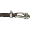 Lucky Brand Women’s Western Leather Belt | Classic | Fashion | Vintage | Buffalo Leather | Western-Inspired(Western Buckle – Brown)
