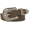 Lucky Brand Women’s Western Leather Belt | Classic | Fashion | Vintage | Buffalo Leather | Western-Inspired(Suede Western – Olive)