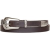 Lucky Brand Women’s Western Leather Belt | Classic | Fashion | Vintage | Buffalo Leather | Western-Inspired(Western Buckle – Brown)
