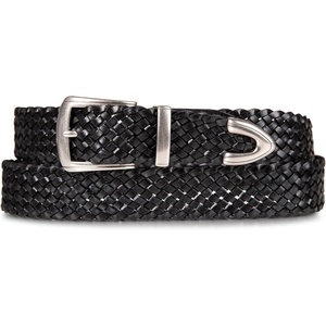 Lucky Brand Women’s Western Leather Belt | Classic | Fashion | Vintage | Buffalo Leather | Western-Inspired(Braided – Black)
