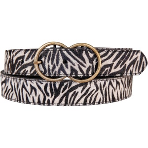 Lucky Brand Women’s Western Leather Belt | Classic | Fashion | Vintage | Buffalo Leather | Western-Inspired(Haircalf – Zebra)
