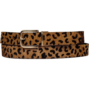 Lucky Brand Women’s Western Leather Belt | Classic | Fashion | Vintage | Buffalo Leather | Western-Inspired(Leather Reversible – Brown/Leopard)