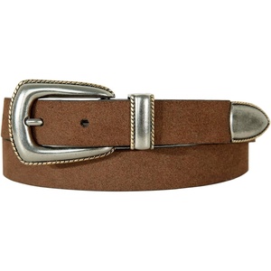 Lucky Brand Women’s Western Leather Belt | Classic | Fashion | Vintage | Buffalo Leather | Western-Inspired(Western Suede – Cognac)