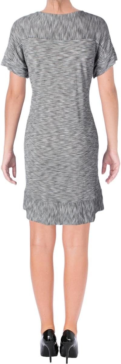 image:imageLucky Brand Womens Striped Tee DressBlackMulti