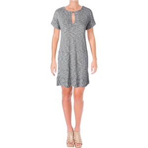 Lucky Brand Women’s Striped Tee Dress(Black/Multi)