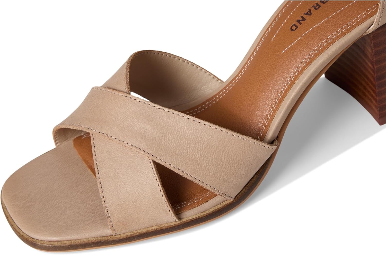 image:imageLucky Brand Herrika Cross Band High Heel SandalsSmoke Grey