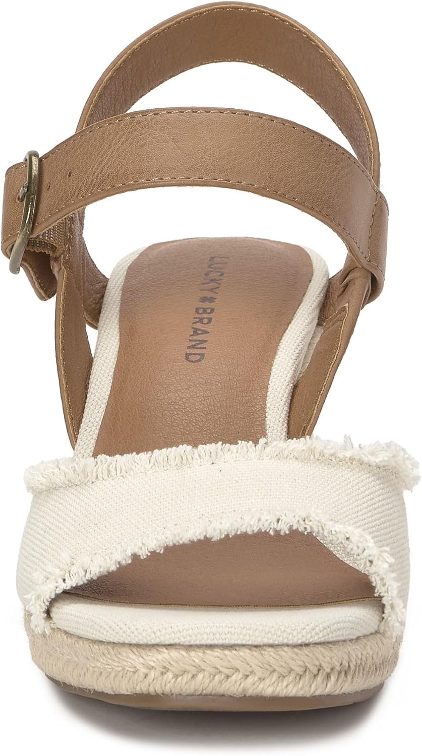 image:imageLucky Brand Womens Mindra Espadrille Wedge SandalCortadoTusk