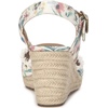 Lucky Brand Women’s Mindra Espadrille Wedge Sandal(Pastel Multi)