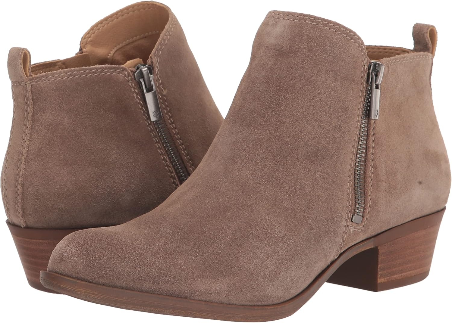 image:imageLucky Brand Basel BootieDark MushroomNatural Oiled Suede