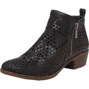 Lucky Brand Basel Bootie(Black Perforated Nubuck)