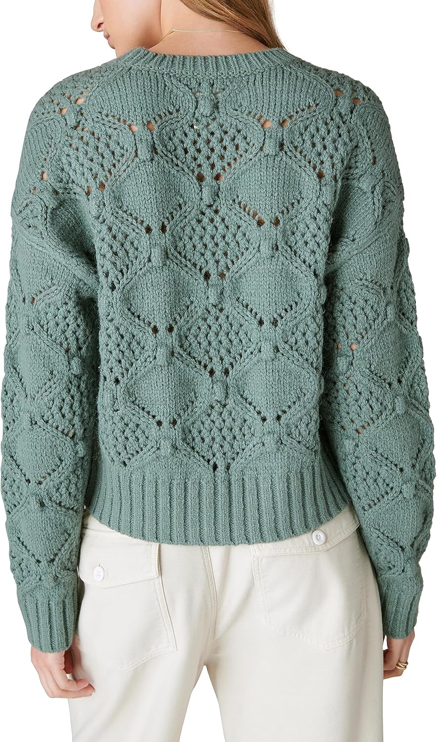 image:imageLucky Brand Open Stitch Pullover SweaterLaurel Wreath