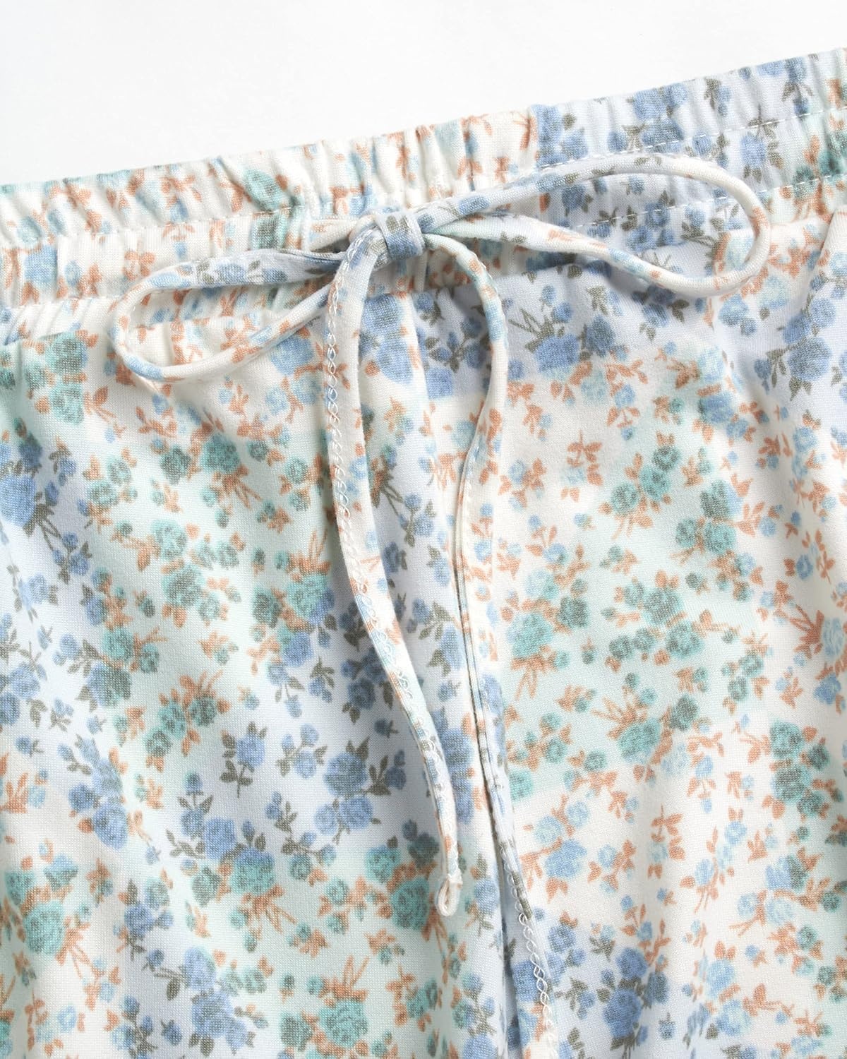 image:imageLucky Brand Womens 2 Piece Pajama Set Roll Sleeve Top amp Shorts Casual Sleepwear and Loungewear Cozy Soft PjsAztec Ditsy Print