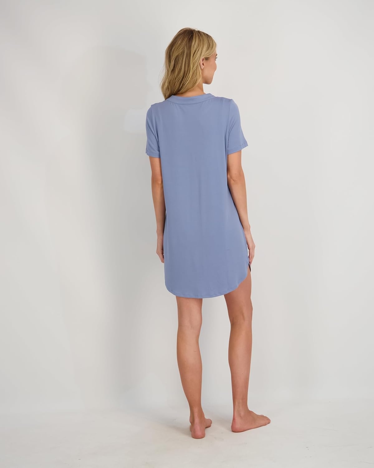 image:imageLucky Brand Womens Sleep Shirt Dress 2Pack Soft Comfortable Nightgown Style Sleepwear for Relaxed Nights and LoungingStonewash Bleached Mauve