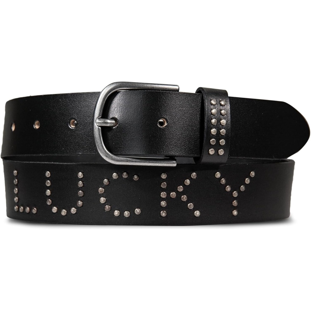 image:imageLucky Brand Womens Studded Leather Belt Stylish Classic Modern Jeans Pants Skirt DressLucky Studded Black