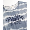 Lucky Brand Women’s 2 Piece Pajama Set, Roll Sleeve Top & Shorts, Casual Sleepwear and Loungewear, Cozy Soft Pjs(Ocean Tie Dye)
