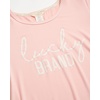 Lucky Brand Women’s 2 Piece Pajama Set, Roll Sleeve Top & Shorts, Casual Sleepwear and Loungewear, Cozy Soft Pjs(Peach)