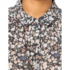 Lucky Brand Women’s Lucky Brand Women’s Printed Short Sleeve Popover W/Schiffli(Raven Multi)