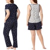 Lucky Brand Women’s Pajama Set – 4 Piece Sleep Shirt, Tank Top, Pajama Pants, Lounge Shorts (S-XL)(Stars)