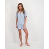 Lucky Brand Women’s Short Sleeve Top and Short Sleep Set 2-Piece, Soft Comfortable Pajama Set for Relaxed Nights and Lounging(Celestial Blue)