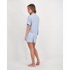 Lucky Brand Women’s Short Sleeve Top and Short Sleep Set 2-Piece, Soft Comfortable Pajama Set for Relaxed Nights and Lounging(Celestial Blue)