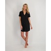 Lucky Brand Women’s Sleep Shirt Dress 2-Pack, Soft Comfortable Nightgown Style Sleepwear for Relaxed Nights and Lounging(Black / Heather Grey W/ Wht Stripes)