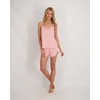 Lucky Brand Women’s Spaghetti Strap Tank & Short Pajama Set 2-Piece, Lightweight Sleepwear & Lounge Set with Relaxed Fit(Coral Blush (Coral Pink))