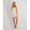 Lucky Brand Women’s Spaghetti Strap Tank & Short Pajama Set 2-Piece, Lightweight Sleepwear & Lounge Set with Relaxed Fit(Dense Nanette Toss)