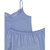 Lucky Brand Women’s Spaghetti Strap Tank & Short Pajama Set 2-Piece, Lightweight Sleepwear & Lounge Set with Relaxed Fit(Rain Washed (Grey))