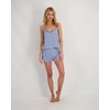 Lucky Brand Women’s Spaghetti Strap Tank & Short Pajama Set 2-Piece, Lightweight Sleepwear & Lounge Set with Relaxed Fit(Rain Washed (Grey))