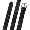 Lucky Brand Women’s Studded Leather Belt | Stylish | Classic | Modern | Jeans | Pants | Skirt | Dress(Lucky Studded – Black)