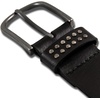 Lucky Brand Women’s Studded Leather Belt | Stylish | Classic | Modern | Jeans | Pants | Skirt | Dress(Lucky Studded – Black)