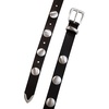 Lucky Brand Women’s Studded Leather Belt | Stylish | Classic | Modern | Jeans | Pants | Skirt | Dress(Oversized Studs – Black)