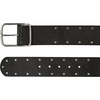 Lucky Brand Women’s Studded Leather Belt | Stylish | Classic | Modern | Jeans | Pants | Skirt | Dress(Wide Leather Studded – Black)