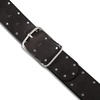 Lucky Brand Women’s Studded Leather Belt | Stylish | Classic | Modern | Jeans | Pants | Skirt | Dress(Wide Leather Studded – Black)