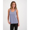 Lucky Brand Women’s Tank Top 2-Pack, Soft Cotton Blend Sleeveless Shirts for Everyday Wear, Layering or Lounging(Blue/Stripe Pack Stonewash Blue/Navy/Wht Stripe)