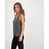 Lucky Brand Women’s Tank Top 2-Pack, Soft Cotton Blend Sleeveless Shirts for Everyday Wear, Layering or Lounging(Charcoal/Stripe Pack Charcoal Htr /Blk/Wht Stripe)