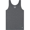 Lucky Brand Women’s Tank Top 2-Pack, Soft Cotton Blend Sleeveless Shirts for Everyday Wear, Layering or Lounging(Charcoal/Stripe Pack Charcoal Htr /Blk/Wht Stripe)