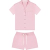 Lucky Brand Women’s Short Sleeve Top and Short Sleep Set 2-Piece, Soft Comfortable Pajama Set for Relaxed Nights and Lounging(Bleached Mauve)