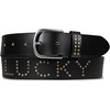 Lucky Brand Women’s Studded Leather Belt | Stylish | Classic | Modern | Jeans | Pants | Skirt | Dress(Lucky Studded – Black)