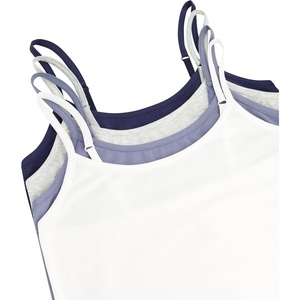 Lucky Brand Women’s Spaghetti Strap Tank Top 4-Pack, Soft Lightweight Camisole Style Tanks for Everyday Wear & Layering(Neutral Blue Pack/Blue Iris/Heahter Gray/Slatestone/White)