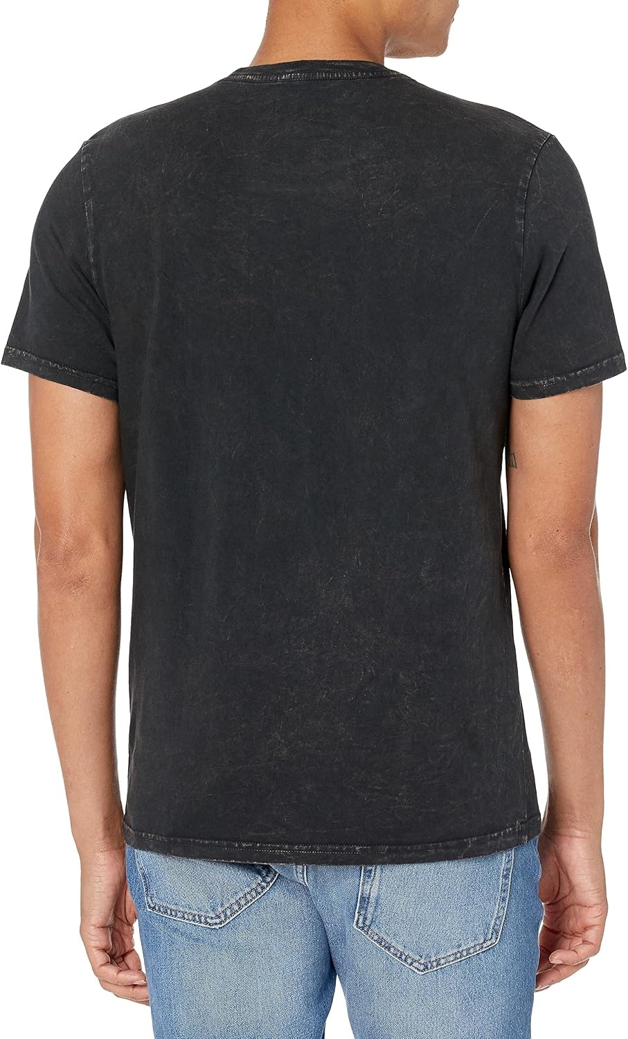 image:imageLucky Brand Mens Short Sleeve Crew Neck Bad Co Logo TeeJet Black