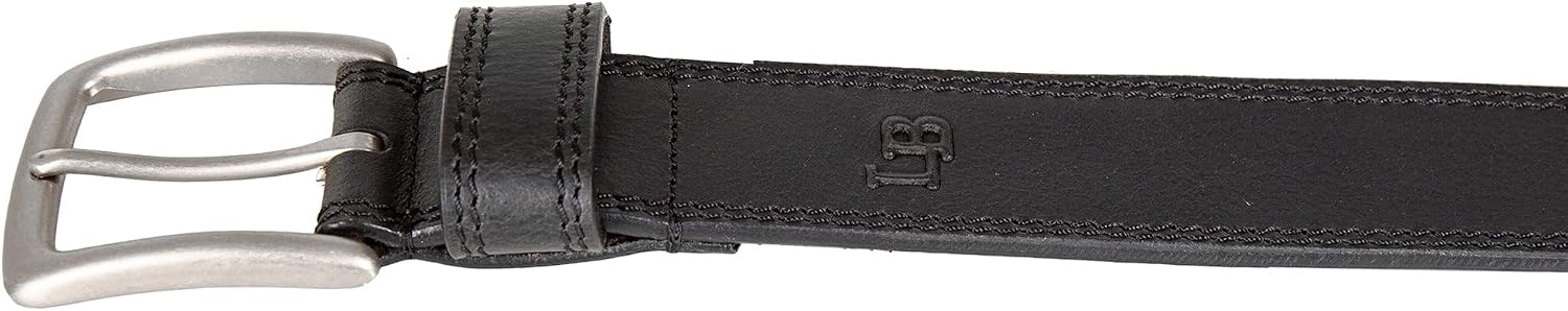 image:imageLucky Brand Mens Stitched Genuine Leather Belt Classic Casual Dress Everyday Western Metal BuckleDouble Stitch Black