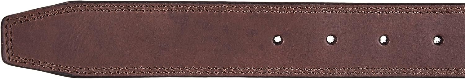 image:imageLucky Brand Mens Stitched Genuine Leather Belt Classic Casual Dress Everyday Western Metal BuckleDouble Stitch Brown
